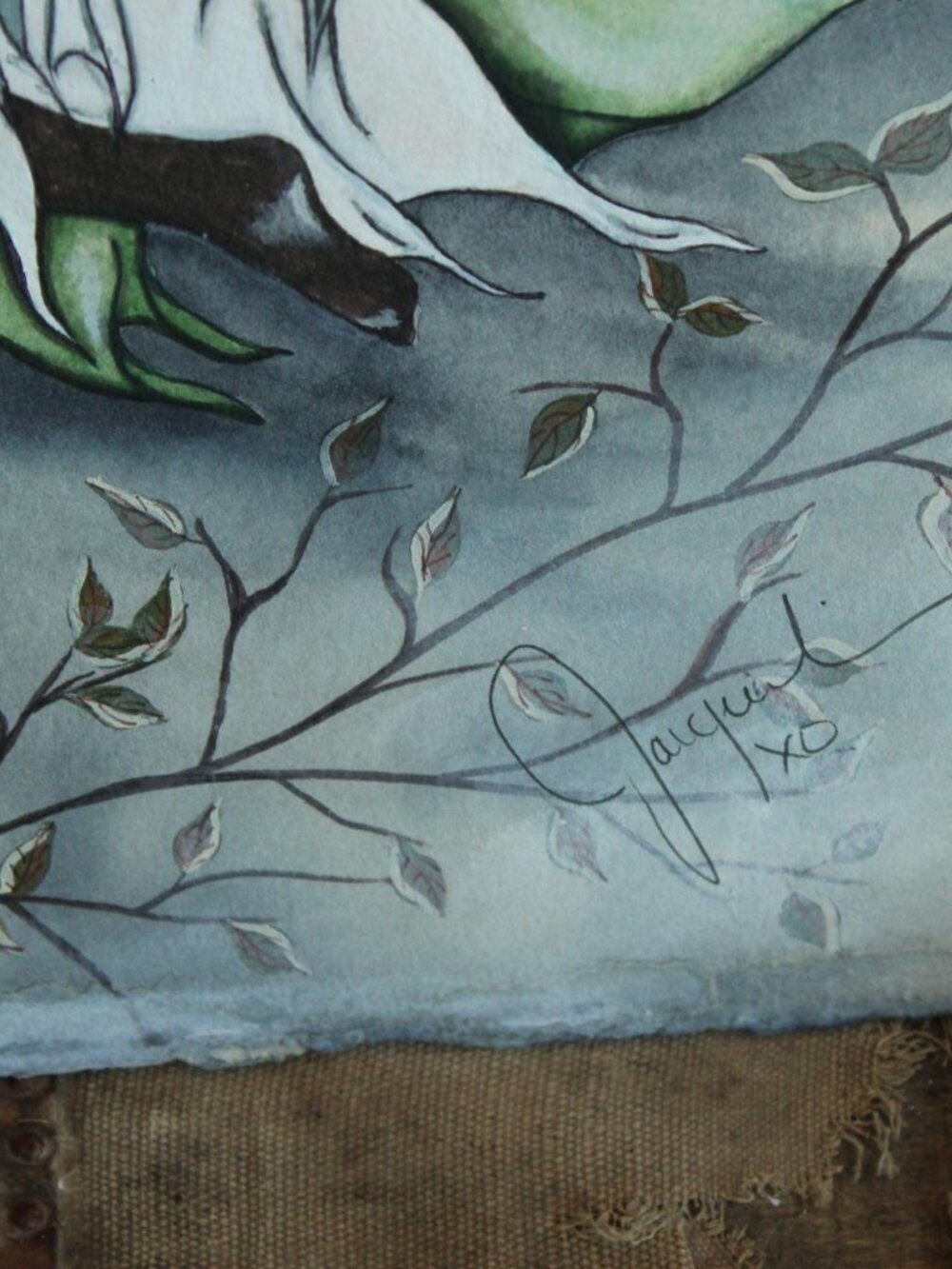 Original Artwork, 15"x12" Acrylic Painting, "Unexpected", Fairy and Knight Roman - Picture 4 of 10